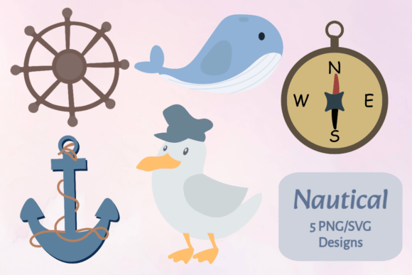 Captain's Voyage Sea Life Bundle - Graphics for Crafts