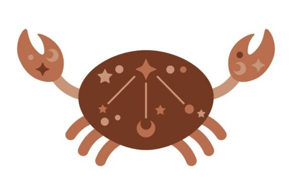 Celestial Crab Graphics for Crafts and Creative Projects