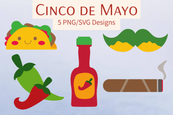 Cinco De Mayo Fun Set Graphics for Creative Crafts