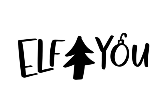 Elf You: A Festive Graphic Design Asset for Local Business Branding