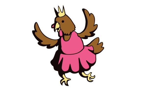 Fairy Chicken Graphics for Local Business Branding