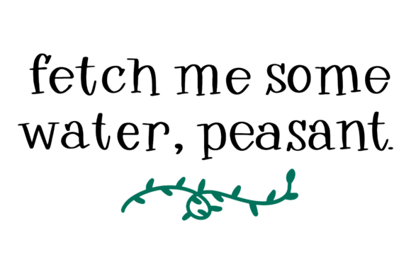 Fetch Me Some Water Peasant Graphics for Crafts
