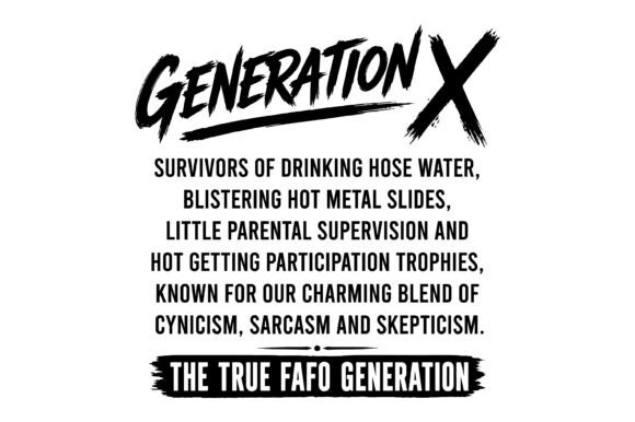 Generation X FAFO Survivors Brush for Graphics and Crafts