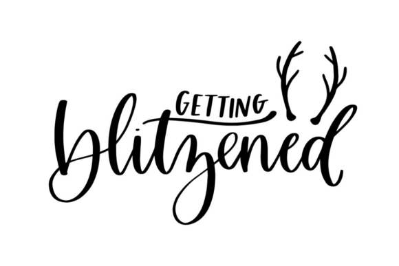 Getting Blitzened: A Festive Graphic Asset for Crafts and Seasonal Projects