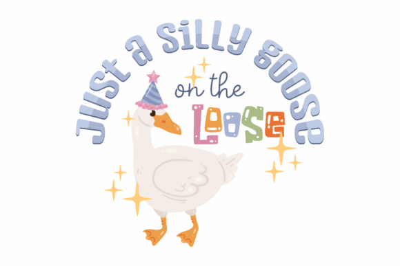 Just a Silly Goose on the Loose: A Playful Graphic Design Asset for Crafts
