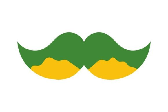 Nacho Cheese Dipped Mustache Embroidery