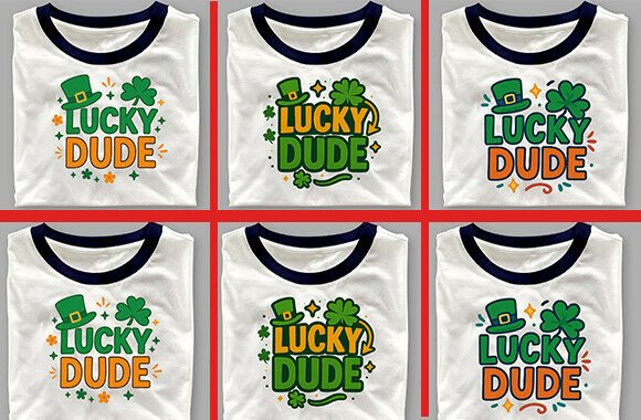 St Patrick’s Day Lucky DUDE SVG T-Shirt Graphics for Crafts