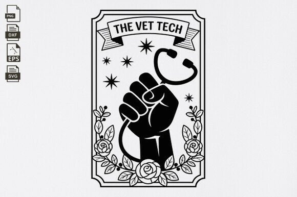 Vet Tech Graphics for Crafts and Digital Products