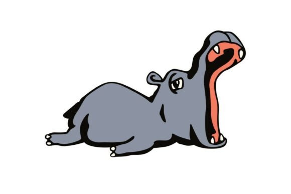 Yawning Lazy Hippo Embroidery Review